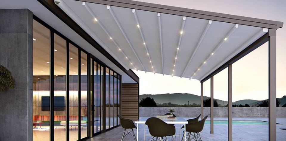 Kumaşlı Pergola Tente Sistemleri- Kayar tavan Pergola 09